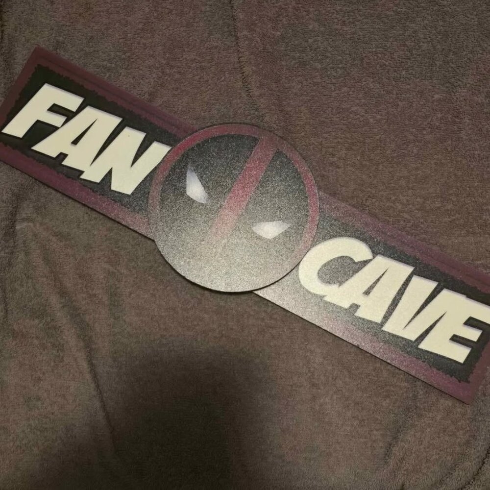 Deadpool "Fan Cave" wall sign